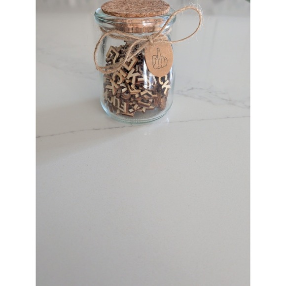 The Unbranded Brand Other - Edgy Cute Jar of Fuc K & Chaos Coordinator Sign. Humorous Bad Mood Funny Joke